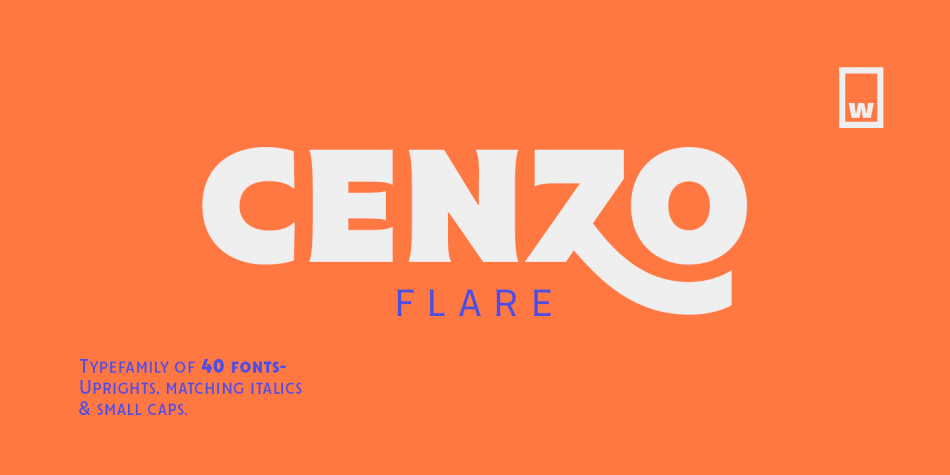 フォント Cenzo Flare
